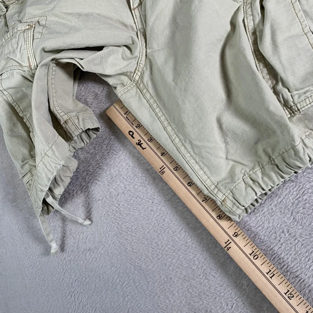 Polo Ralph Lauren Cargo Shorts‎ Mens 30 Beige Relaxed Fit Drawstring Drill Khaki